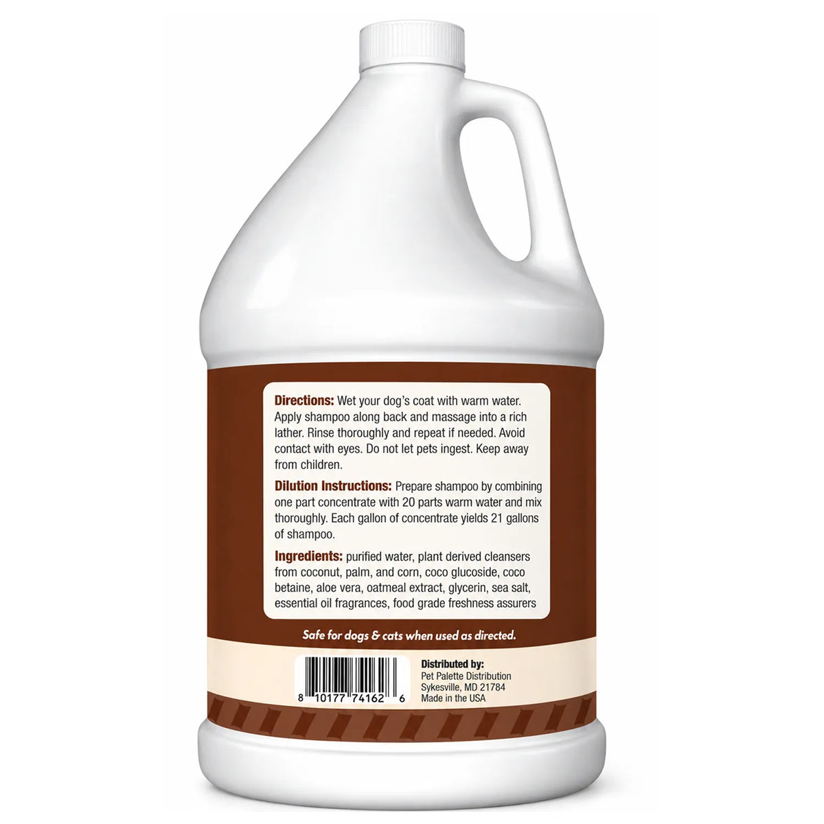 ThoozyPet Soothing Oatmeal Shampoo Milk & Honey 1 Gallon