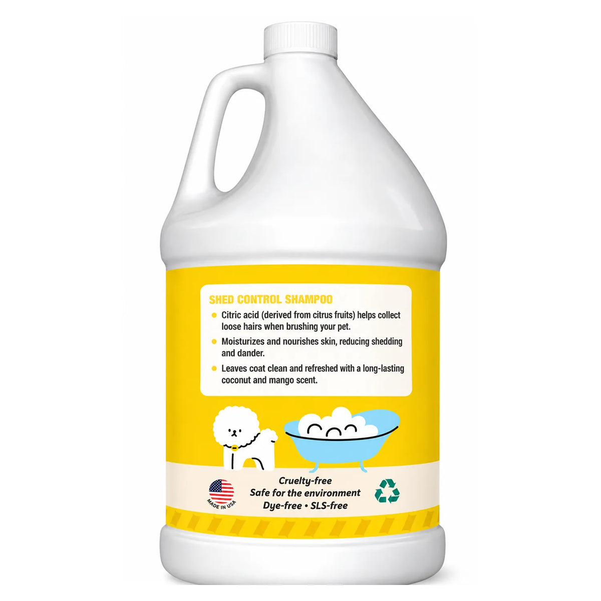 ThoozyPet Shed Control Shampoo Coconut & Mango 1 Gallon