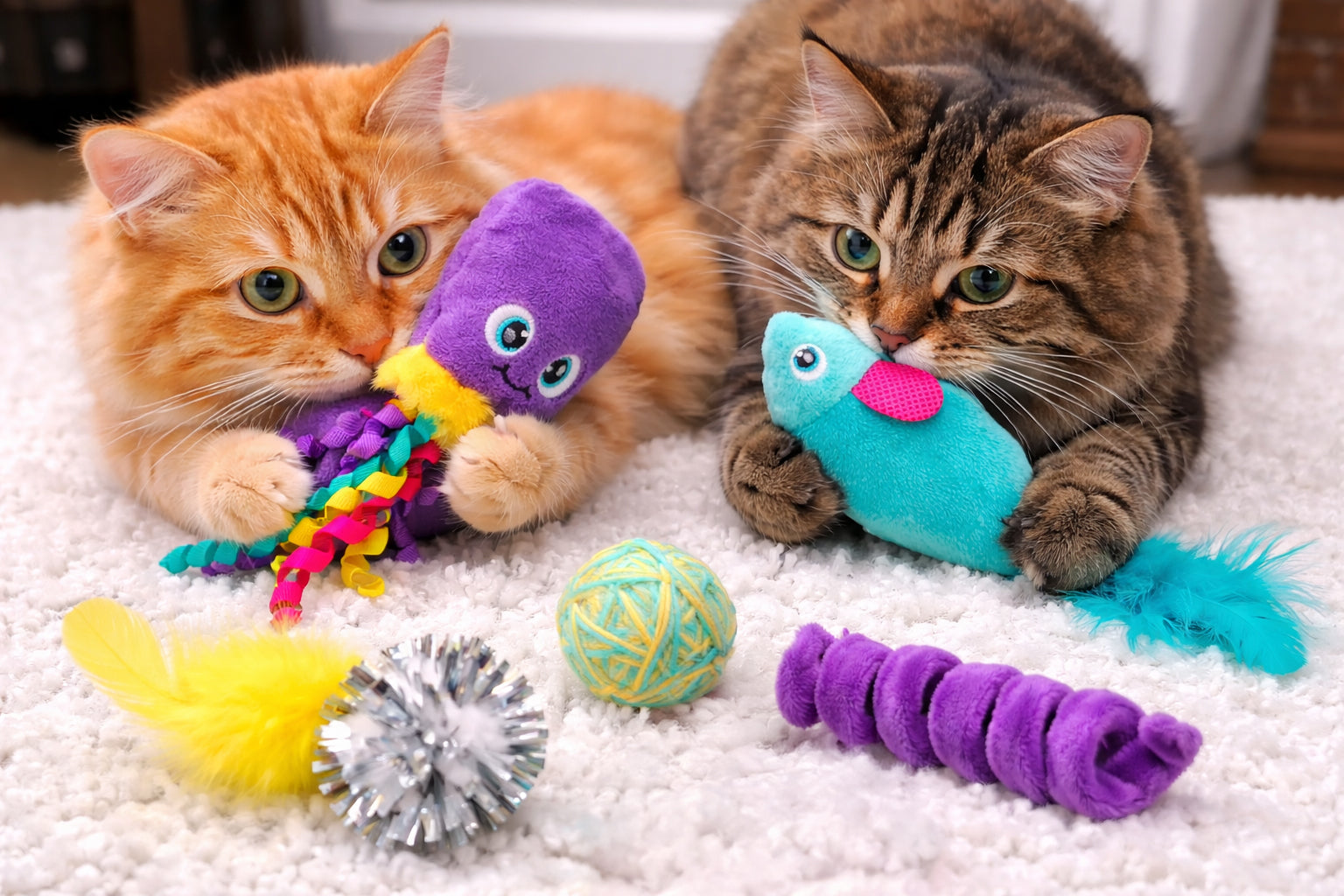 ThoozyPet Sea Life Cat Toy 5pk