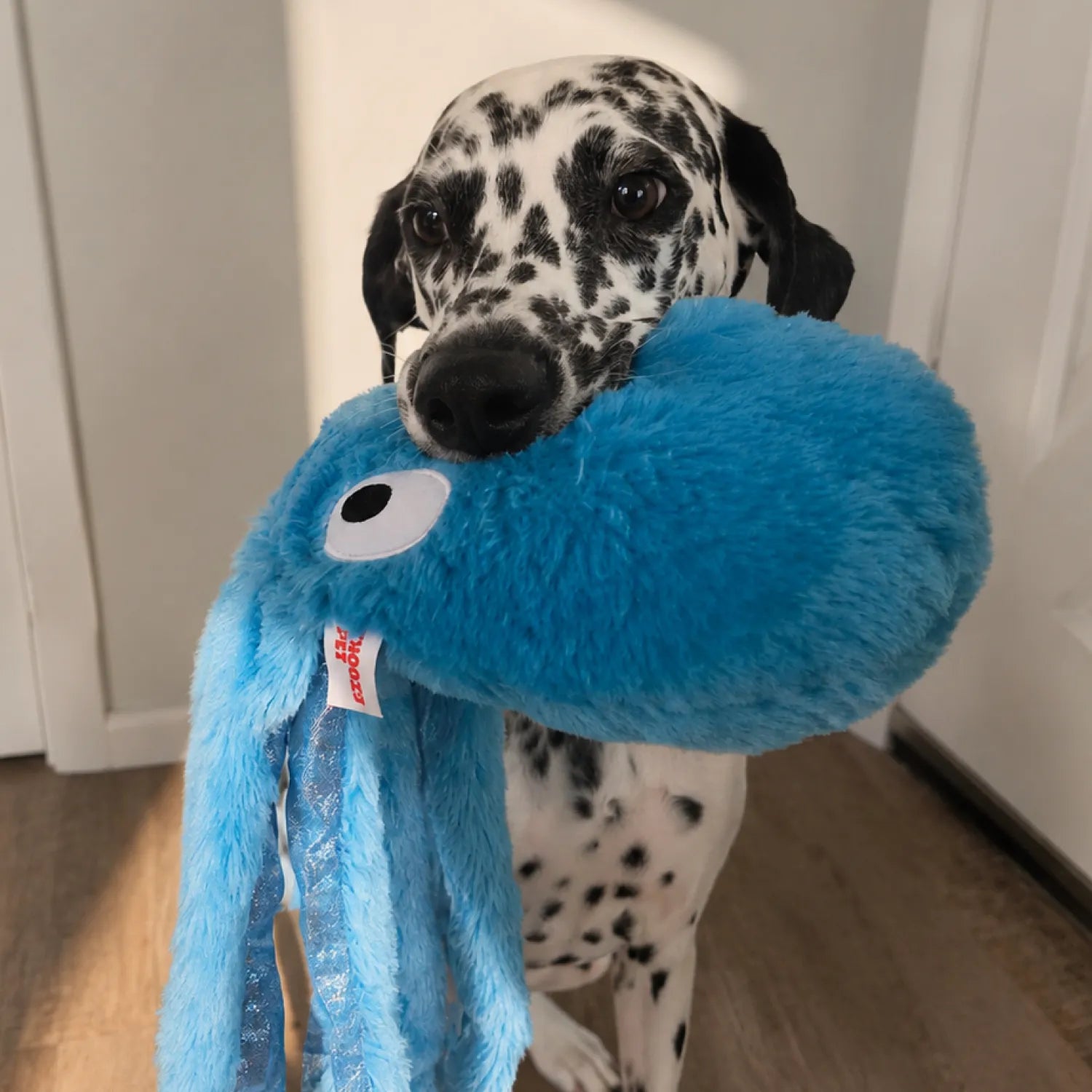 ThoozyPet Sea Life Octopus Plush Dog Toy Blue