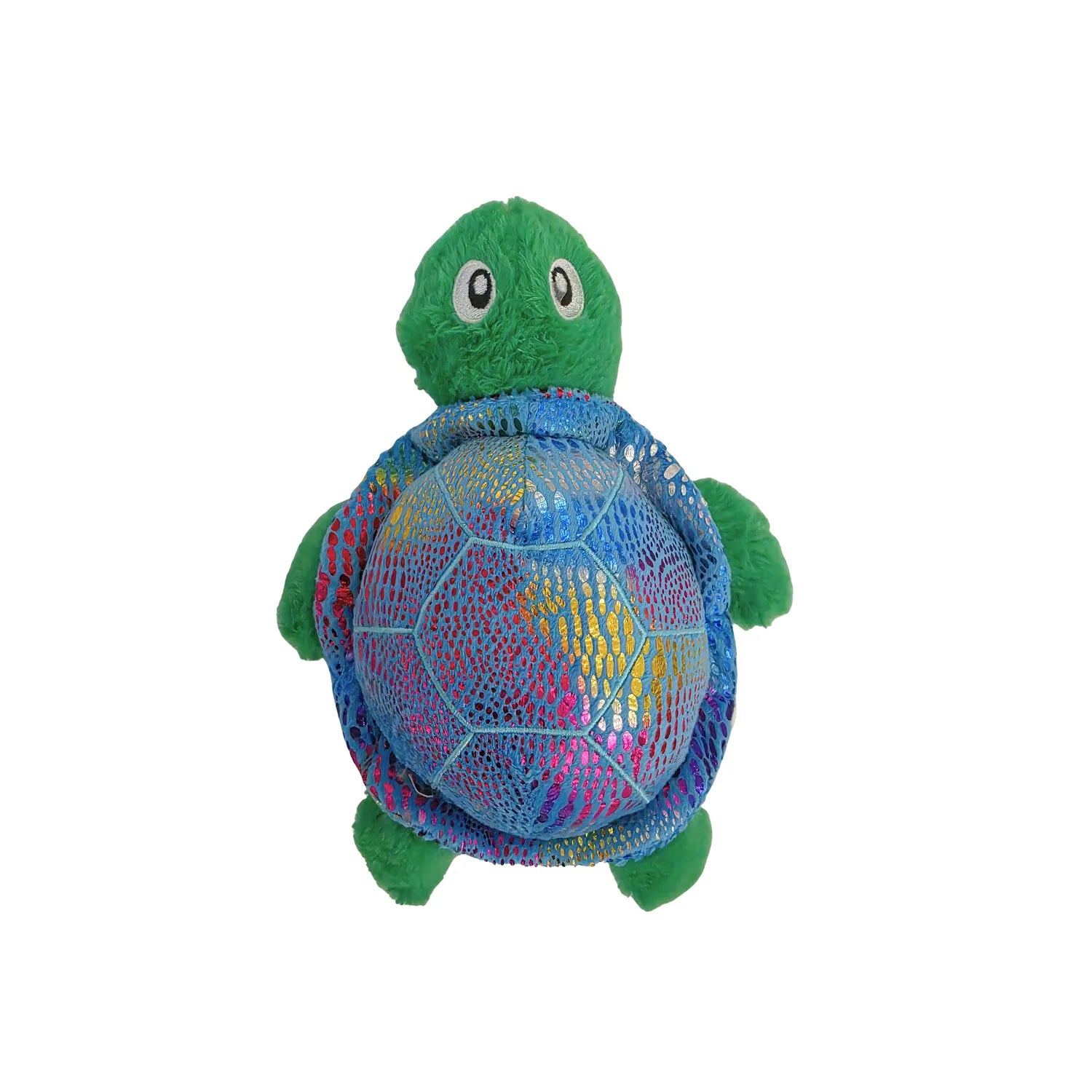 ThoozyPet Sea Life Turtle Plush Dog Toy Metallic
