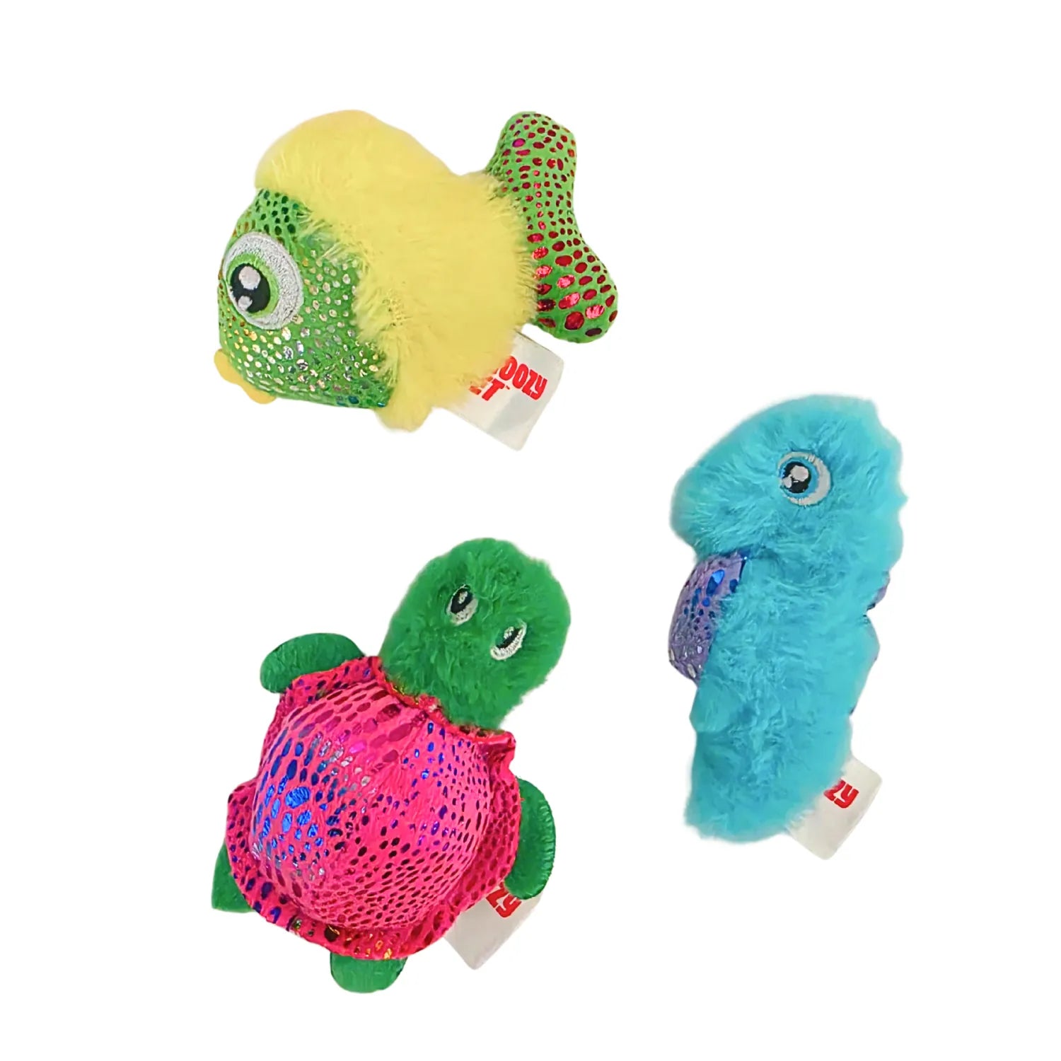ThoozyPet Sea Life 3pk Mini Plush Dog Toys
