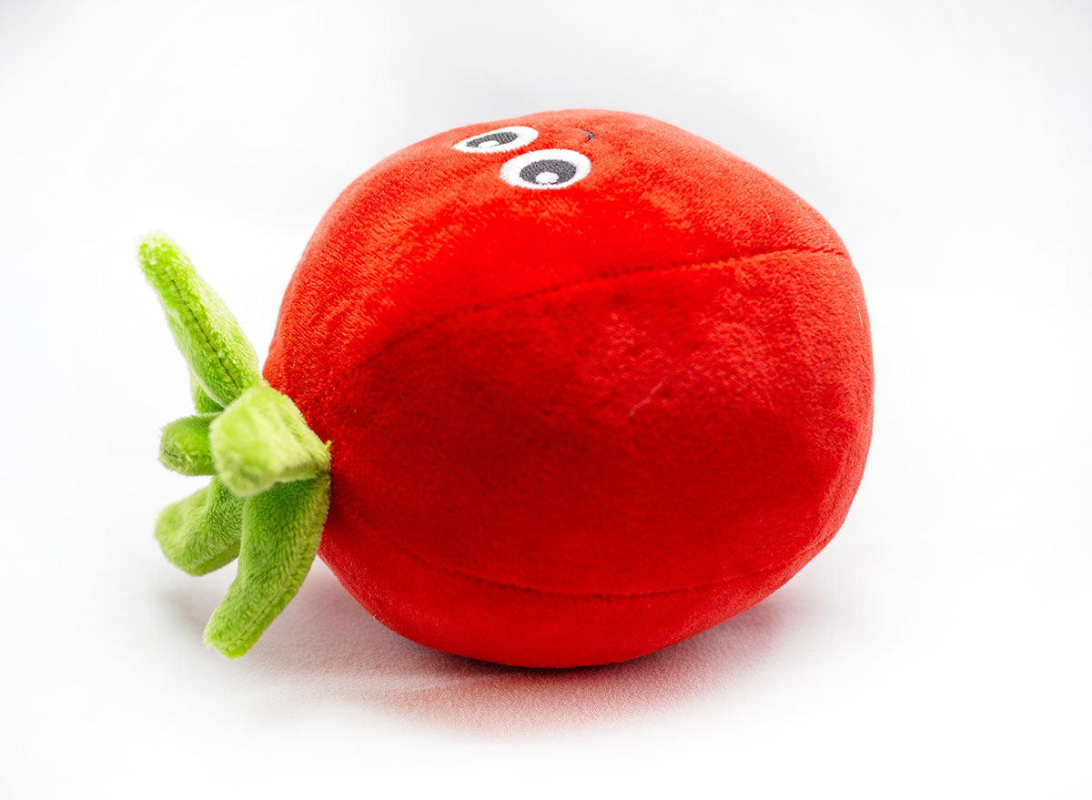 ThoozyPet Tomato Plush Dog Toy 5.5"