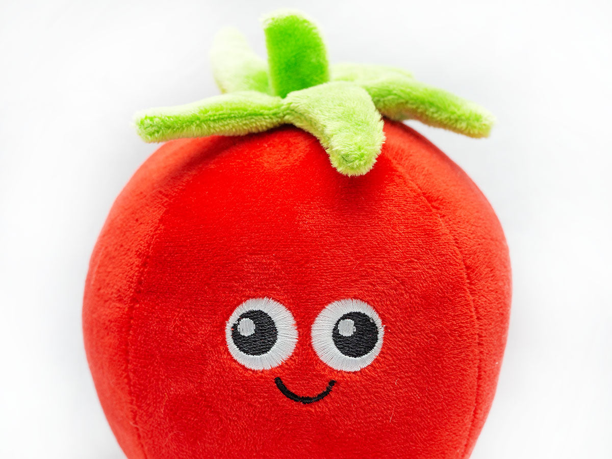 ThoozyPet Tomato Plush Dog Toy 5.5"