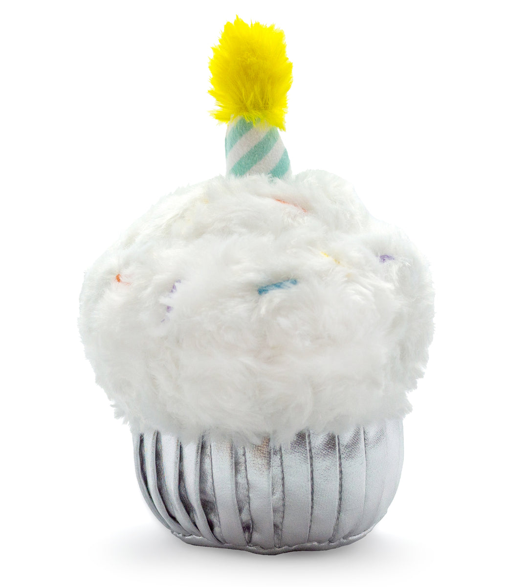 ThoozyPet Birthday Cupcake Plush Dog Toy 7"