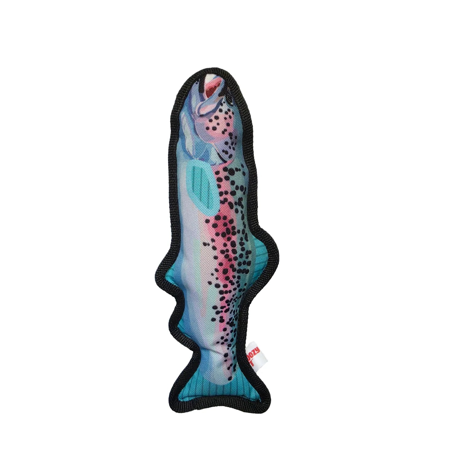 ThoozyPet Rainbow Trout Ballistic Plush Toy Blue 12"