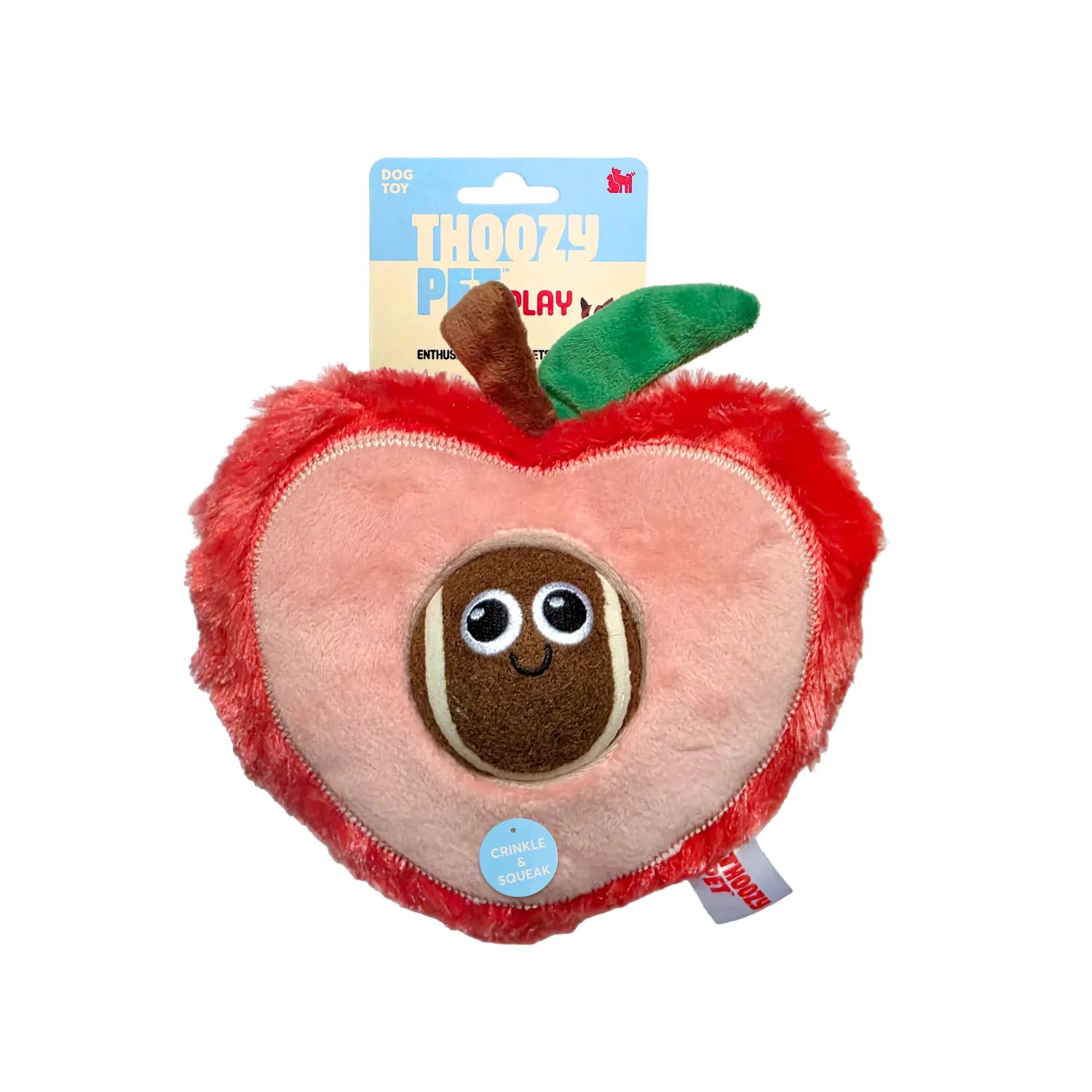 ThoozyPet Peach Plush Dog Toy