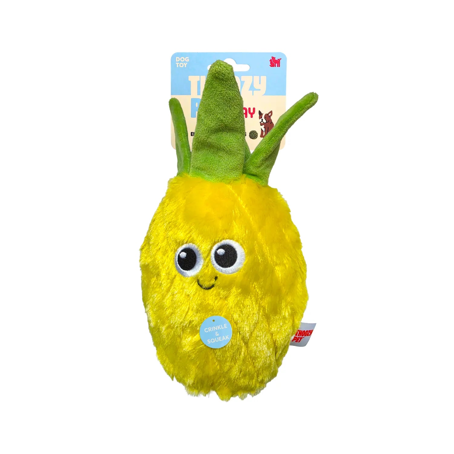 ThoozyPet Pineapple Plush Dog Toy