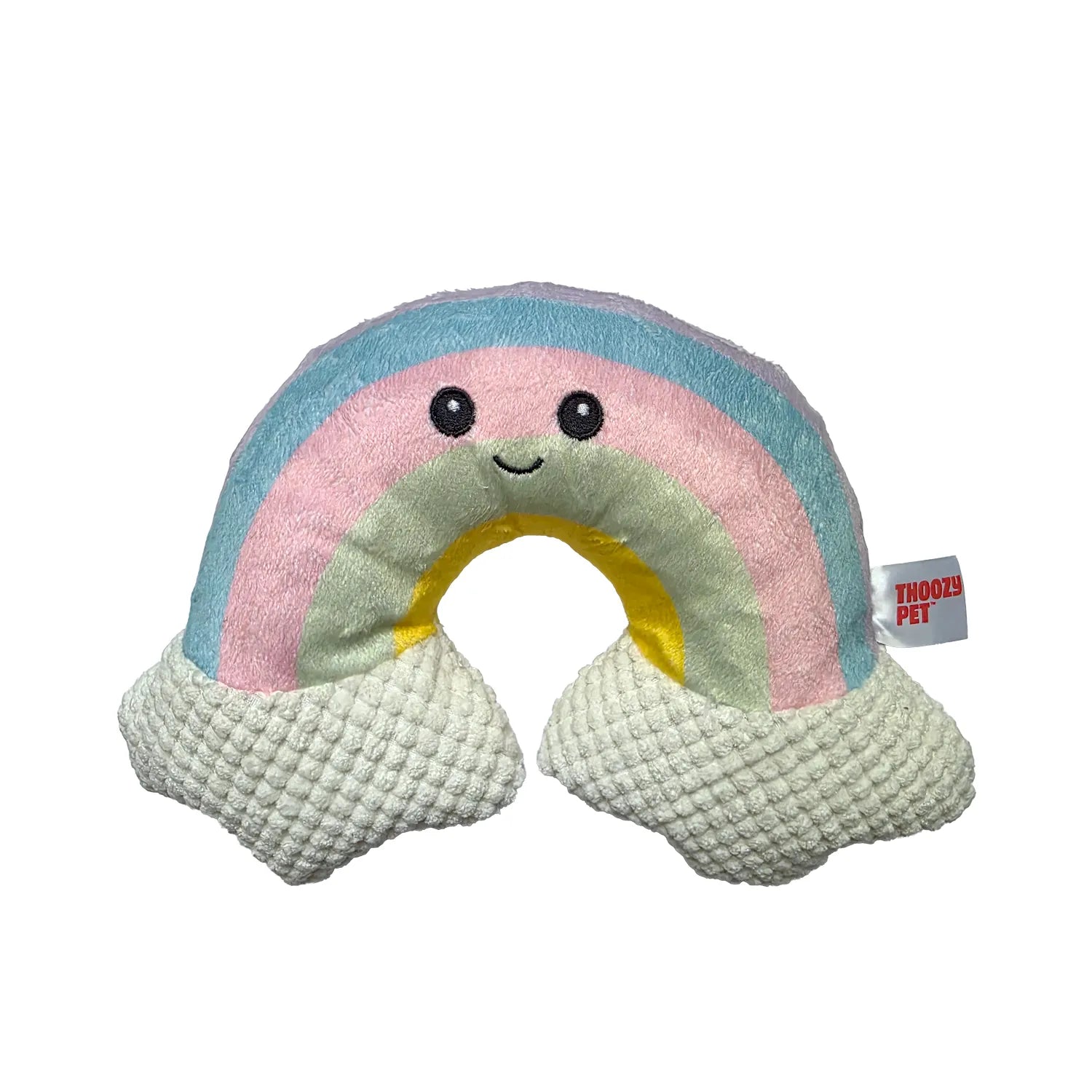 ThoozyPet Rainbow Plush Dog Toy