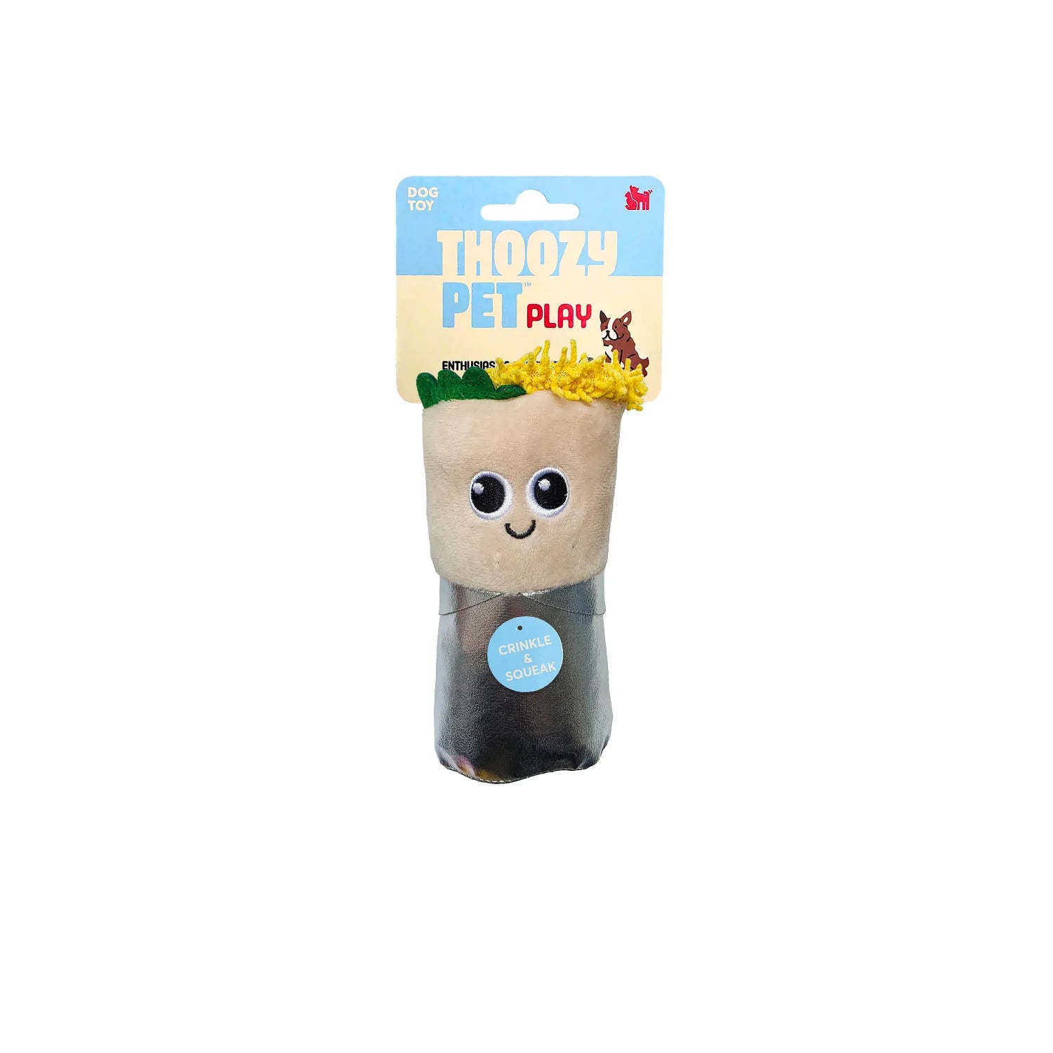ThoozyPet Mighty Minis Burrito Plush Dog Toy