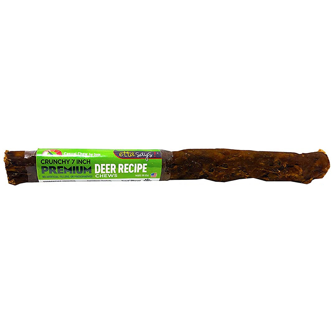 Etta Says! Crunchy Deer Dog Chews 7in
