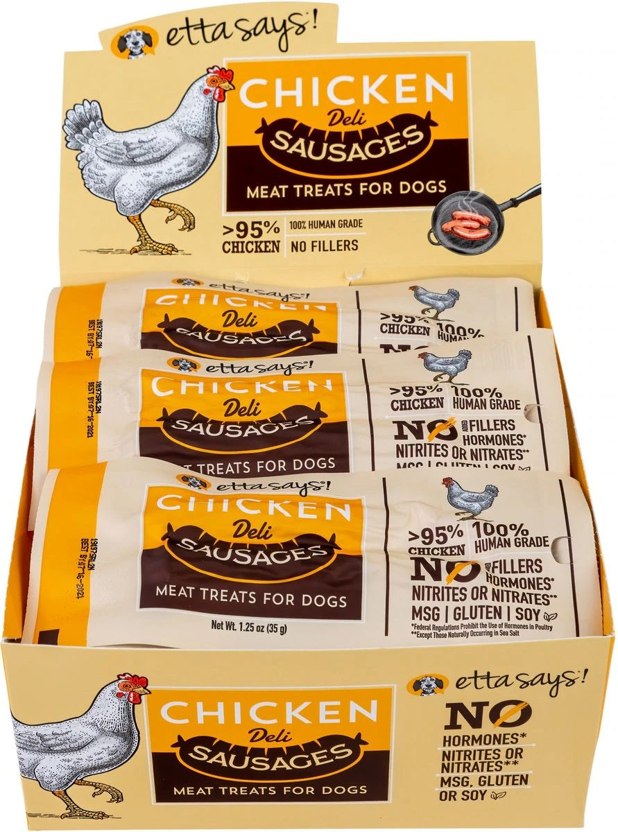 Etta Says! Sausage Link Chicken Dog Chew 1.5oz (Case of 12)