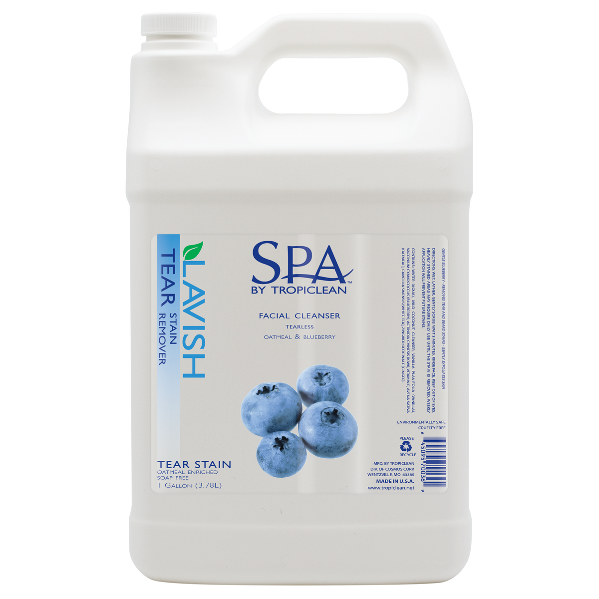 SPA by TropiClean Tear Stain Remover for Pets, 1 gal