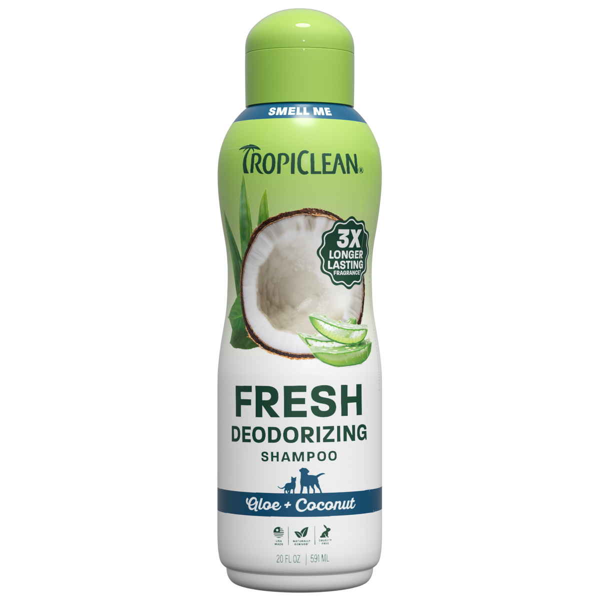 TropiClean Aloe + Coconut Deodorizing Pet Shampoo, 20oz