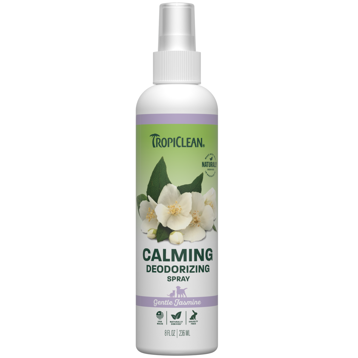 TropiClean Gentle Jasmine Calming Pet Spray, 8oz