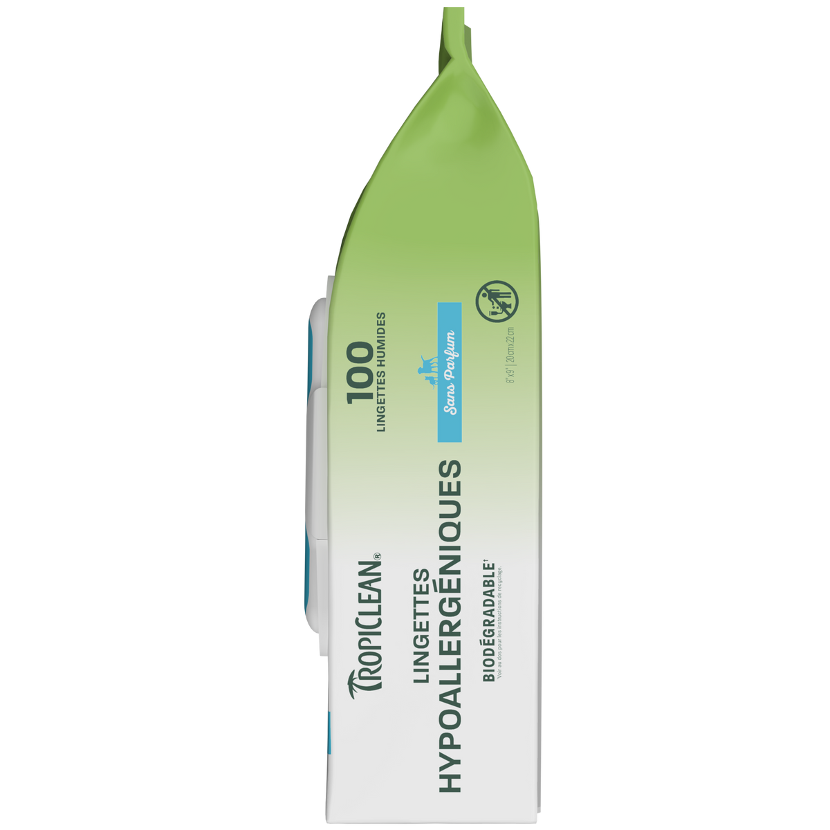 TropiClean Hypoallergenic Pet Wipes, 100ct