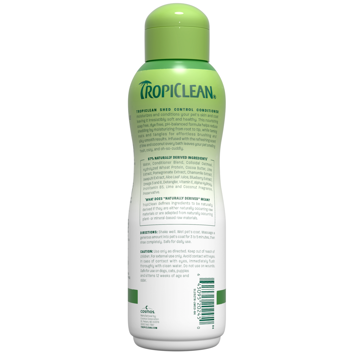 TropiClean Lime + Coconut Shed Control Pet Conditioner, 20oz