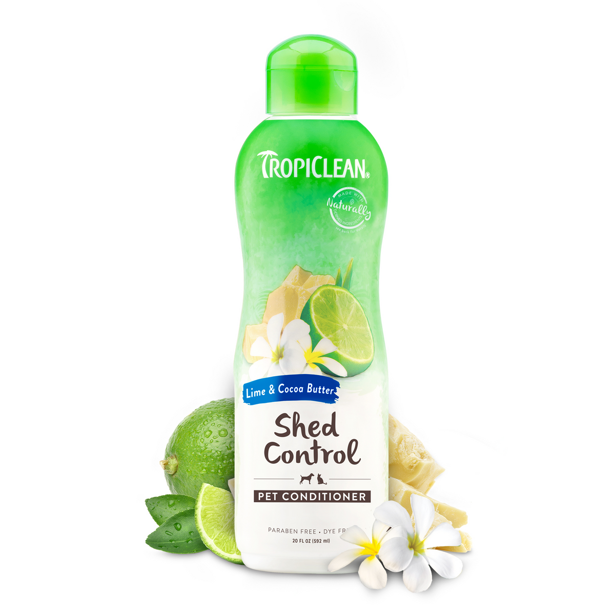 TropiClean Lime + Coconut Shed Control Pet Conditioner, 20oz