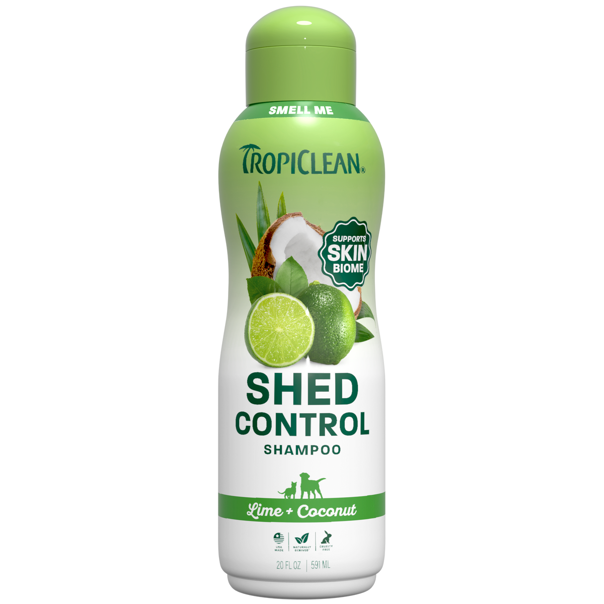 TropiClean Lime + Coconut Shed Control Pet Shampoo, 20oz