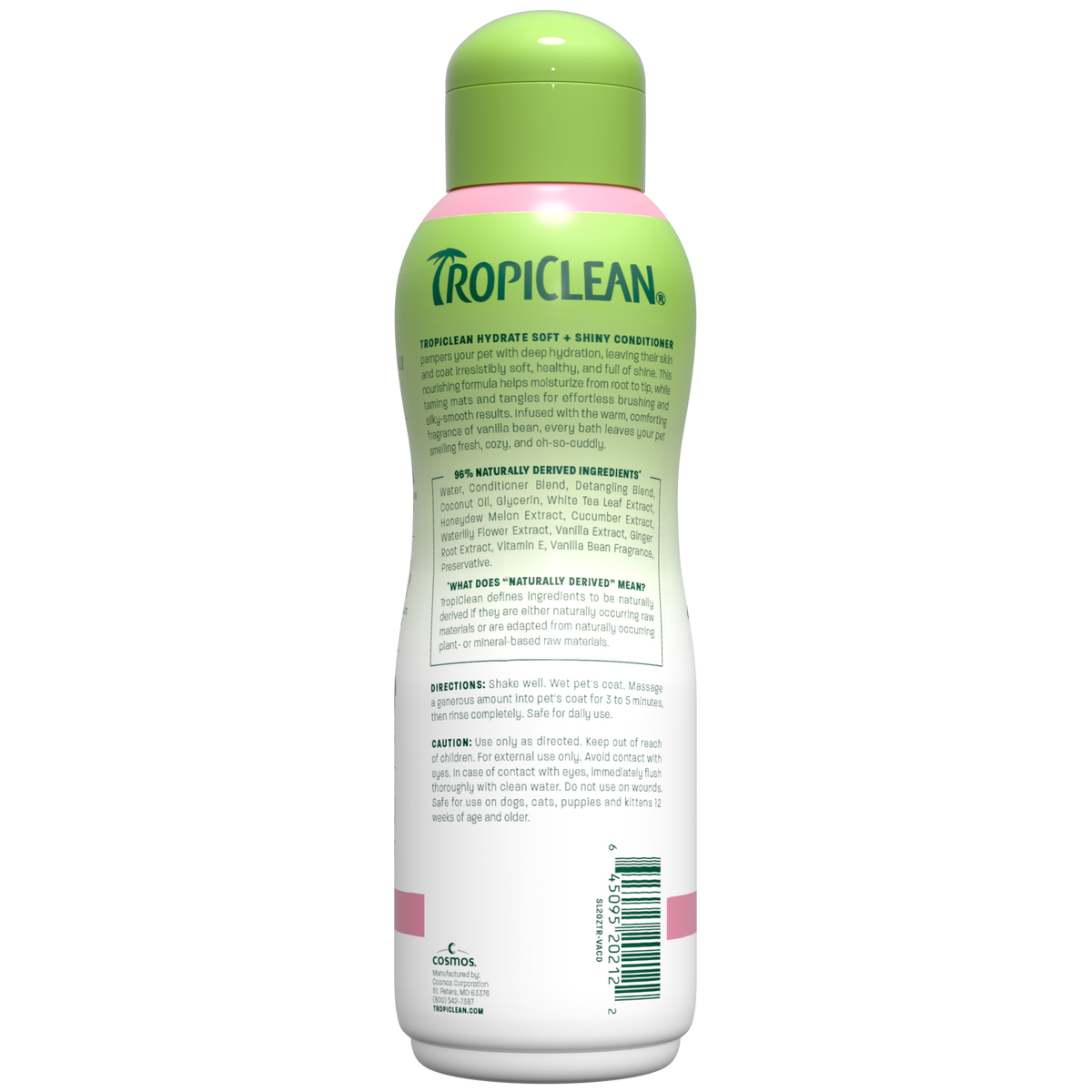 TropiClean Vanilla Bean Hydrate & Shine Pet Conditioner, 20oz