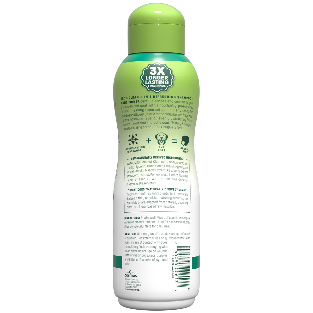 TropiClean Watermelon Refreshing Pet Shampoo & Conditioner, 20oz