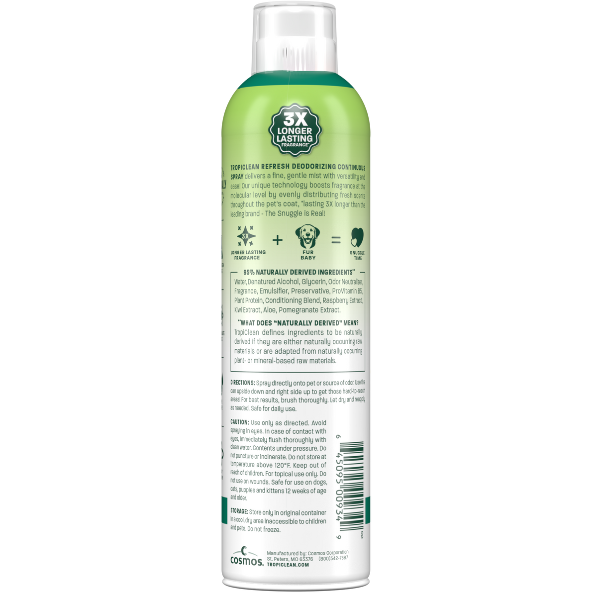 TropiClean Watermelon Deodorizing Pet Spray, 10oz