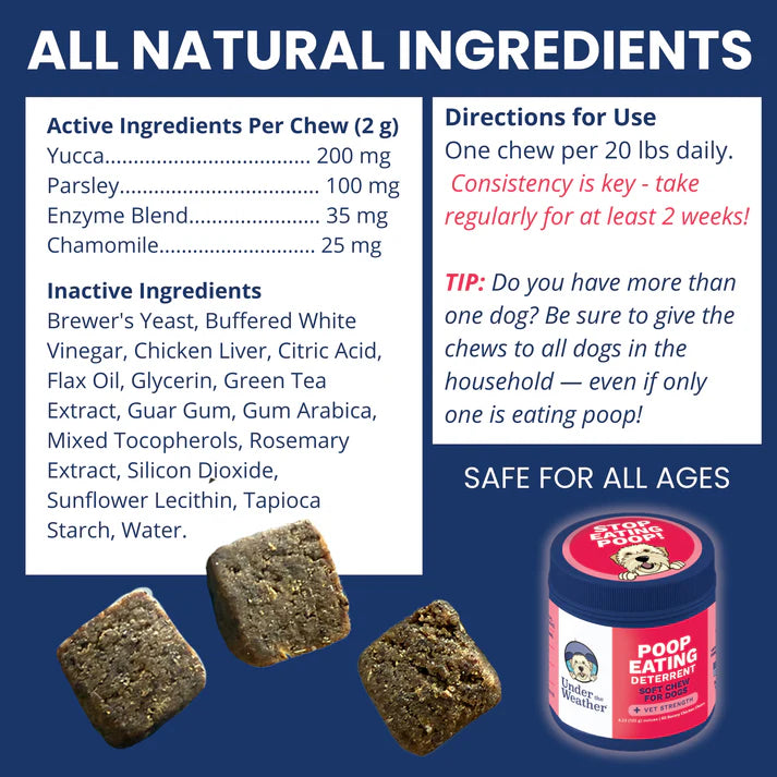 Under the Weather Coprophagia - No Poop Eating Soft Chew 60ct