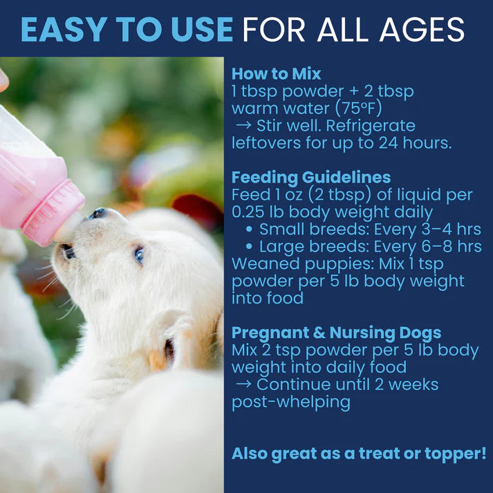 Under the Weather Milk Replacer w Colostrum & Cow - Puppy