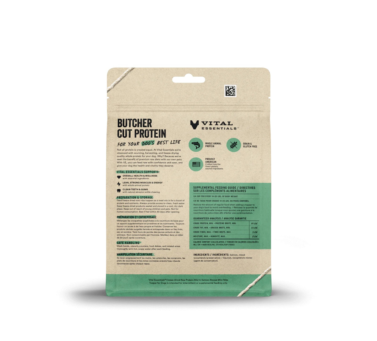 Vital Essentials® Freeze-Dried Raw Salmon Protein Mix-In Meal Topper for Dogs, 6 oz