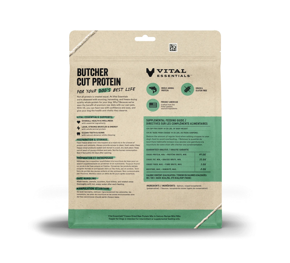 Vital Essentials® Freeze-Dried Raw Salmon Protein Mix-In Meal Topper for Dogs, 18 oz