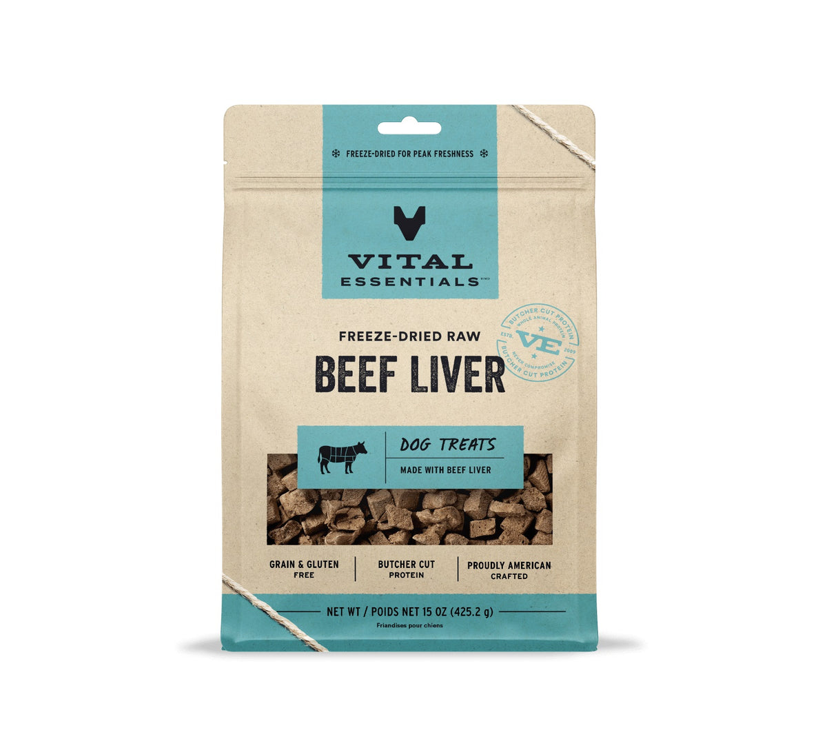 Vital Essentials® Freeze-Dried Raw Beef Liver Dog Treats, 15 oz