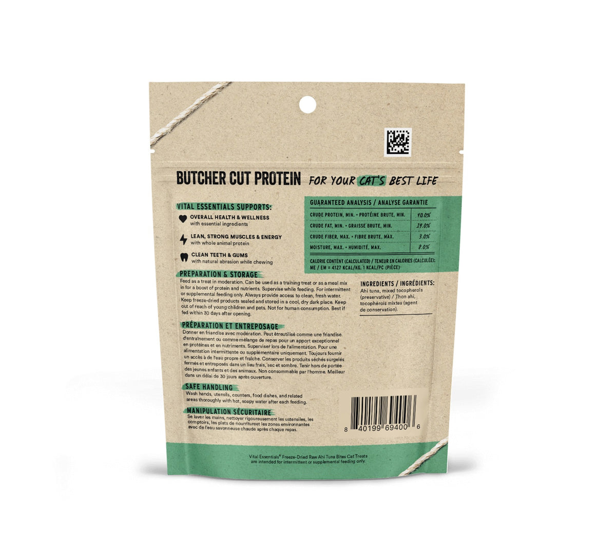 Vital Essentials® Freeze-Dried Ahi Tuna Bites Cat Treats, 1.1 oz