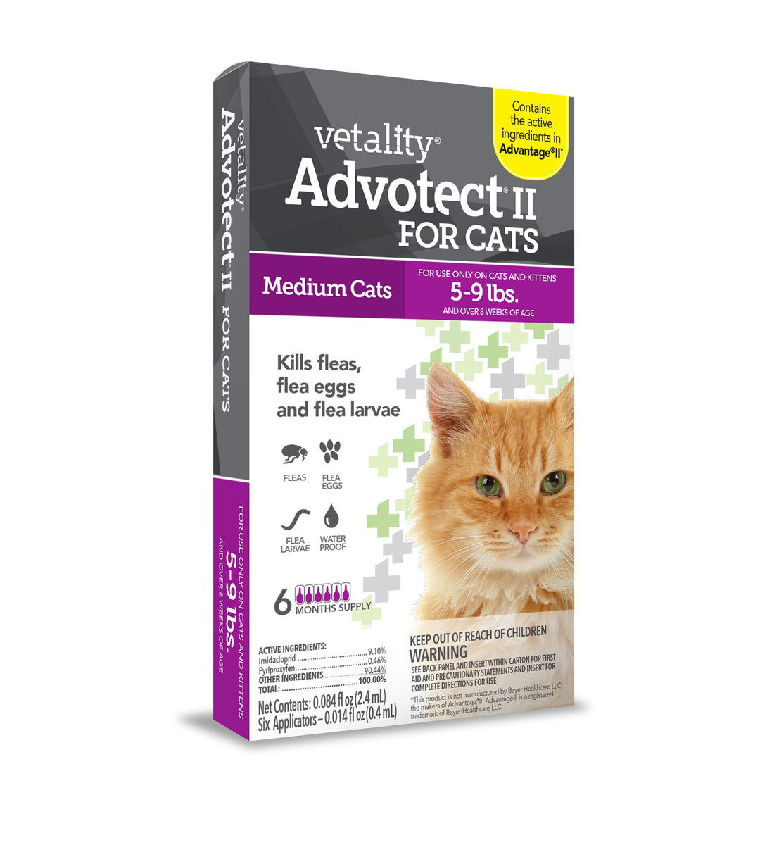 Vetality Advotect II for Cats 5-9 lbs