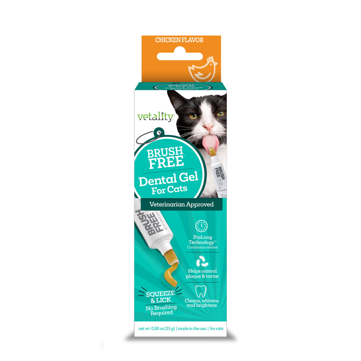 Vetality Brush-Free Oral Gel for Cats 25g