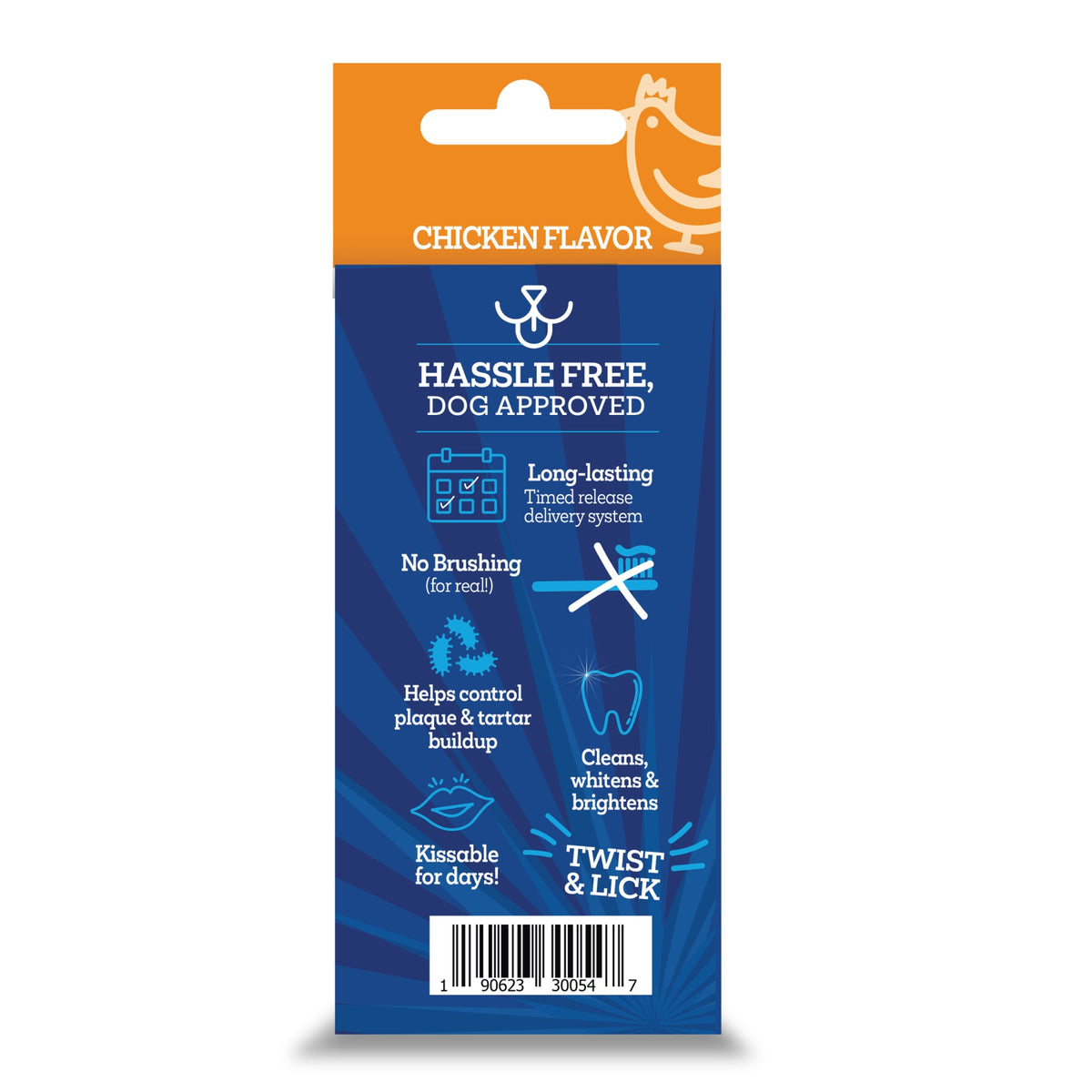 Vetality Brush Free Twist & Lick Dental Gel for Dogs Chicken 2 oz (60g)