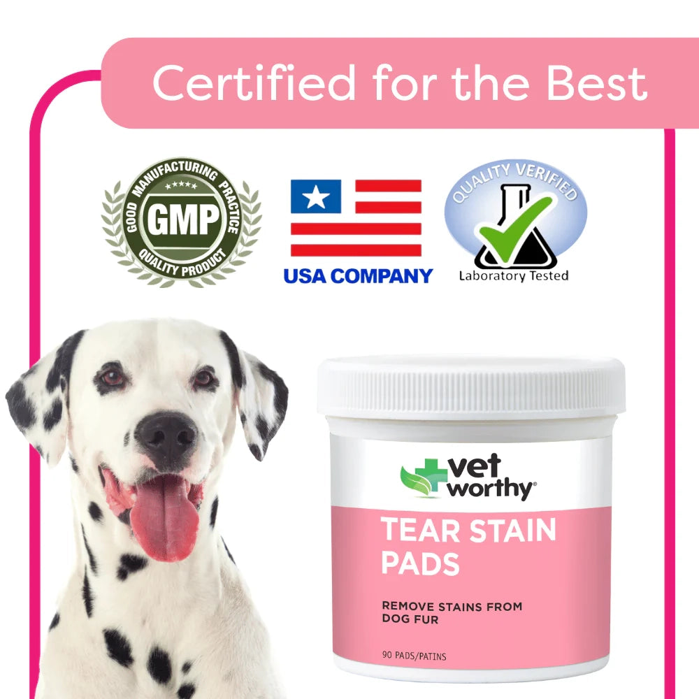 Vet Worthy Tear Stain Wipes 60ct