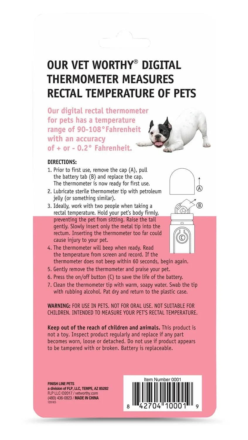 Vet Worthy Pet Digital Thermometer