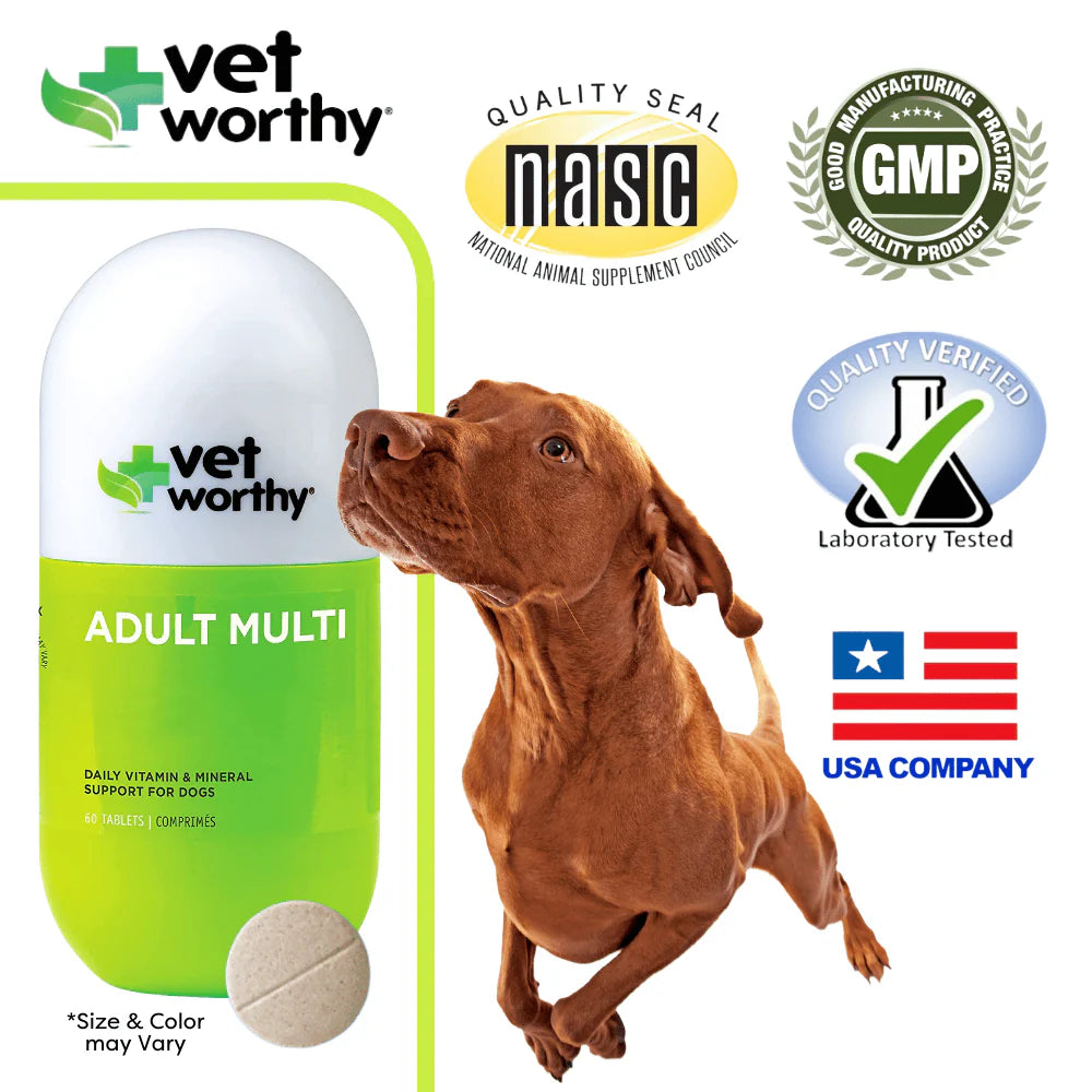 Vet Worthy Multi-Vitamins for Adult Soft Chews 60ct