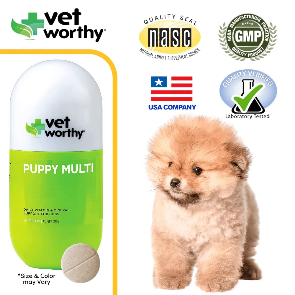 Vet Worthy Multi-Vitamins for Puppy Soft Chews 60ct