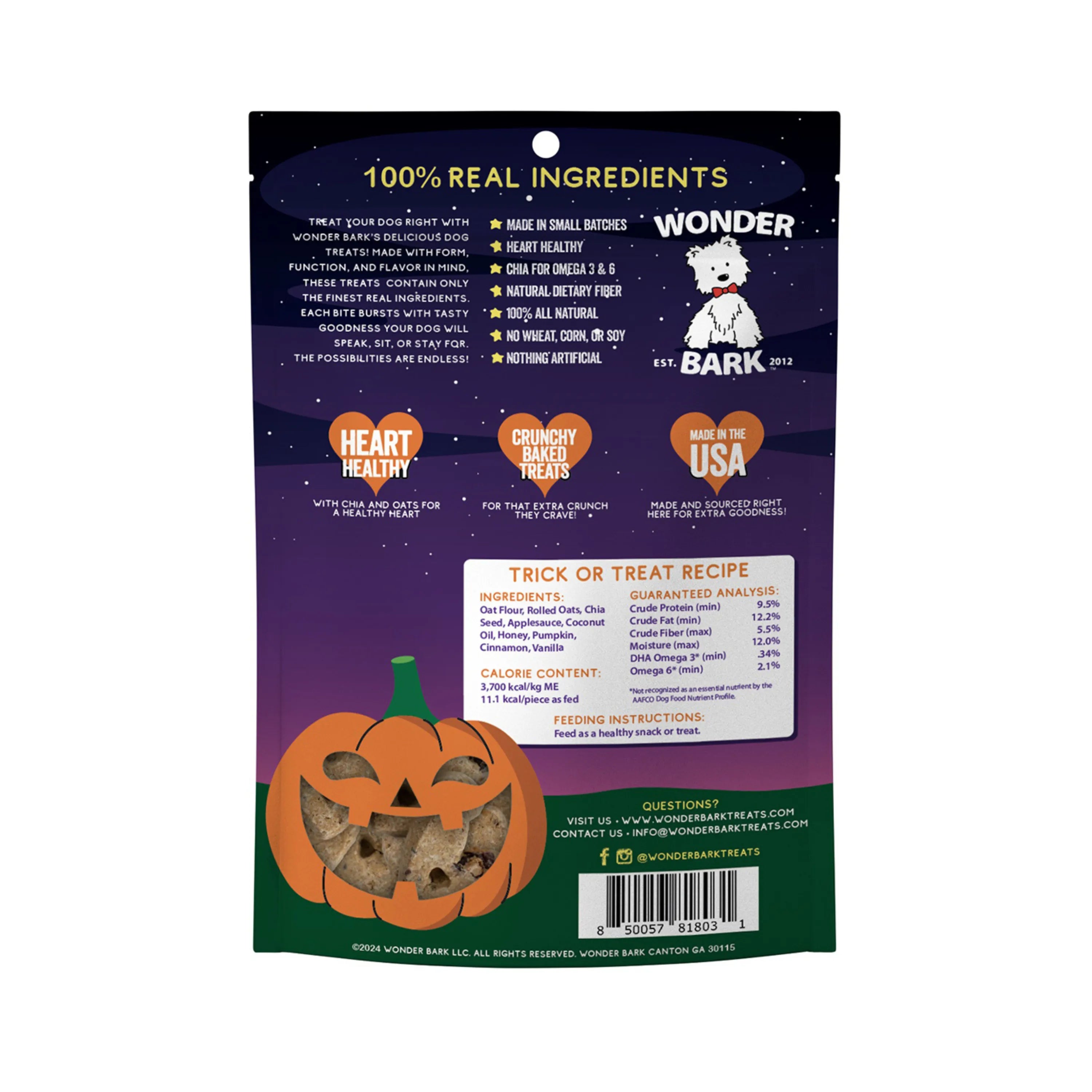 Wonder Bark Halloween Trick Or Treat 5oz.