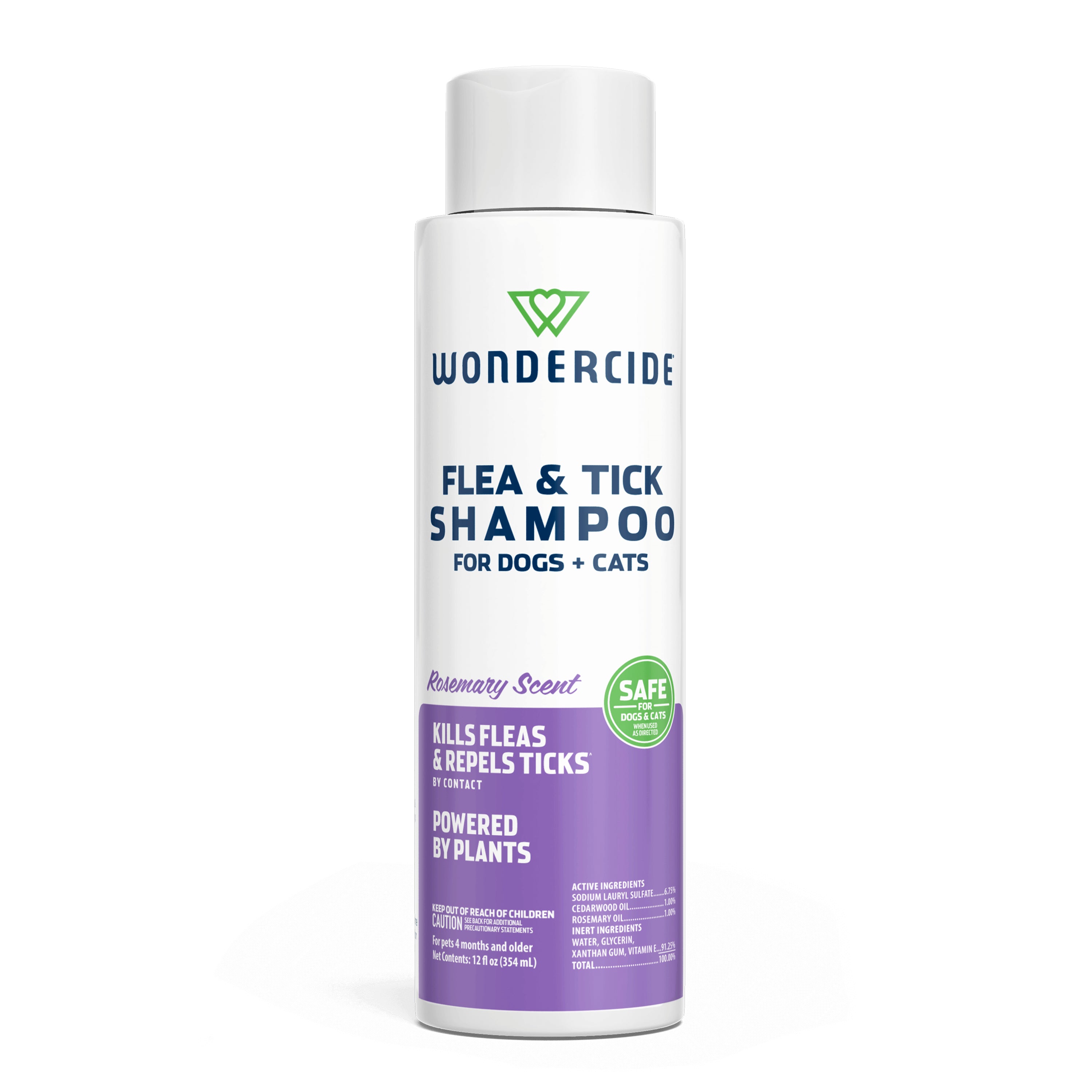 Wondercide Flea & Tick Liquid Shampoo 12 oz Rosemary