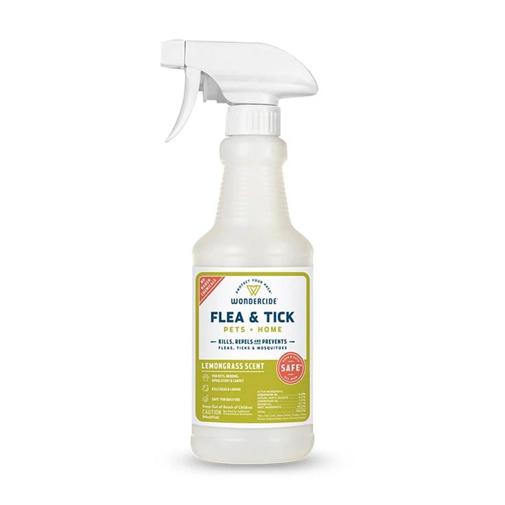 Wondercide - Flea, Tick & Mosquito Spray for Pets + Home - 16 oz Lemongrass