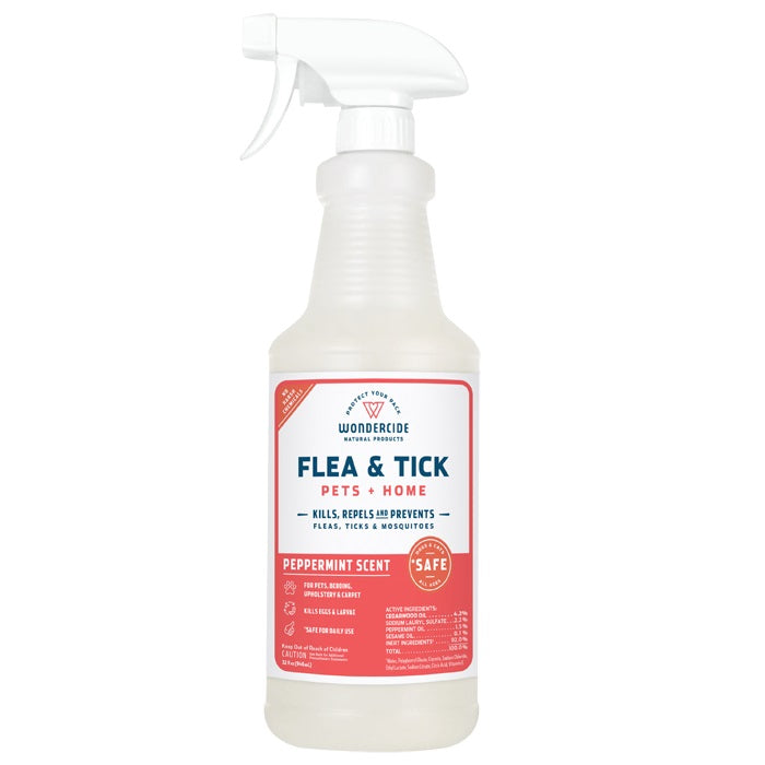Wondercide - Flea, Tick & Mosquito Spray for Pets + Home - 32 oz Peppermint