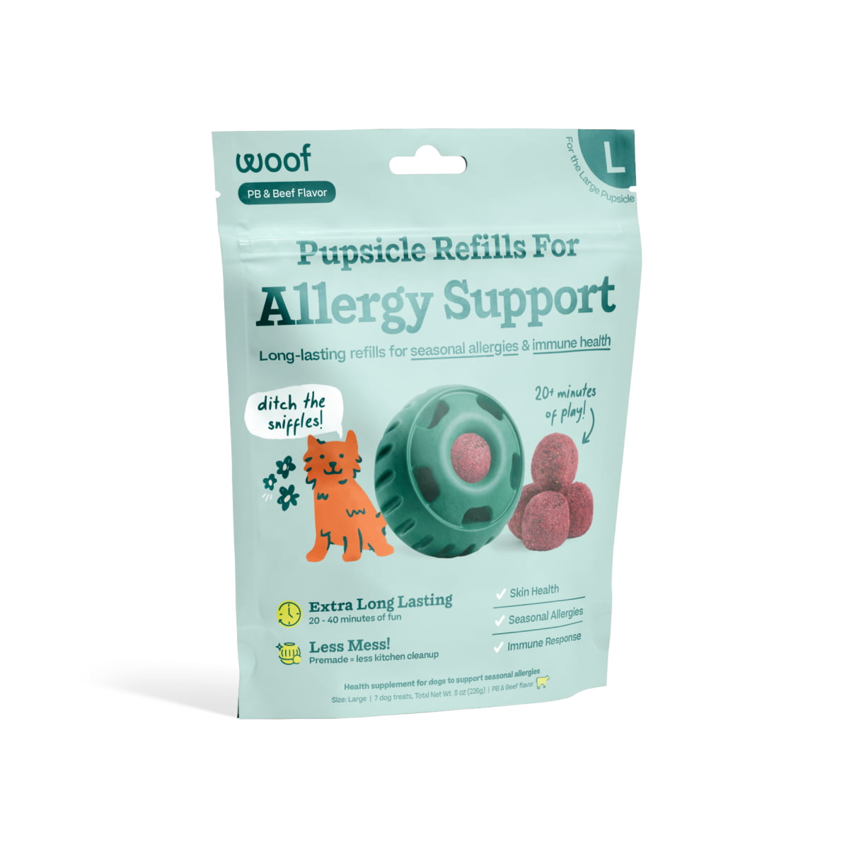 WOOF Allergy Support Wellness Pops Large