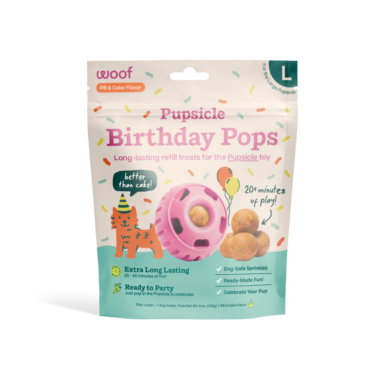 WOOF Birthday Pops Large
