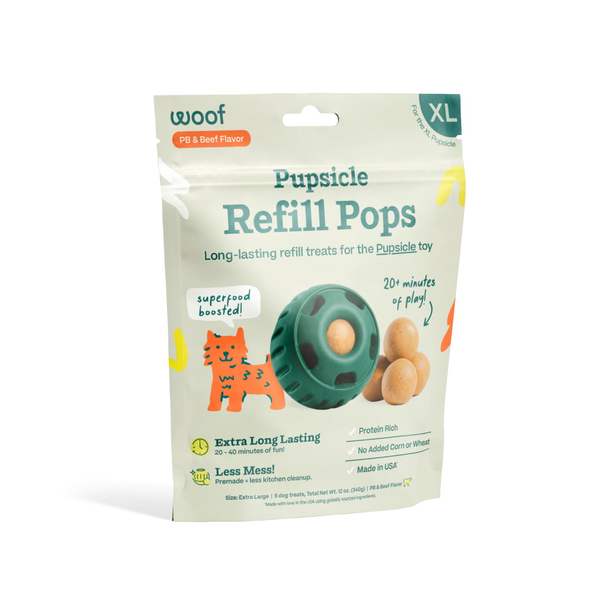 WOOF Beef Pops XL