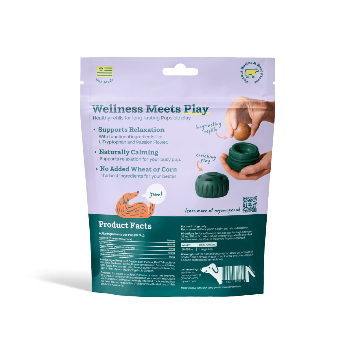 WOOF Calming Wellness Pops Large