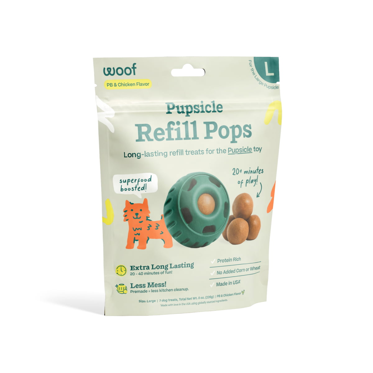 WOOF Chicken Pops Large