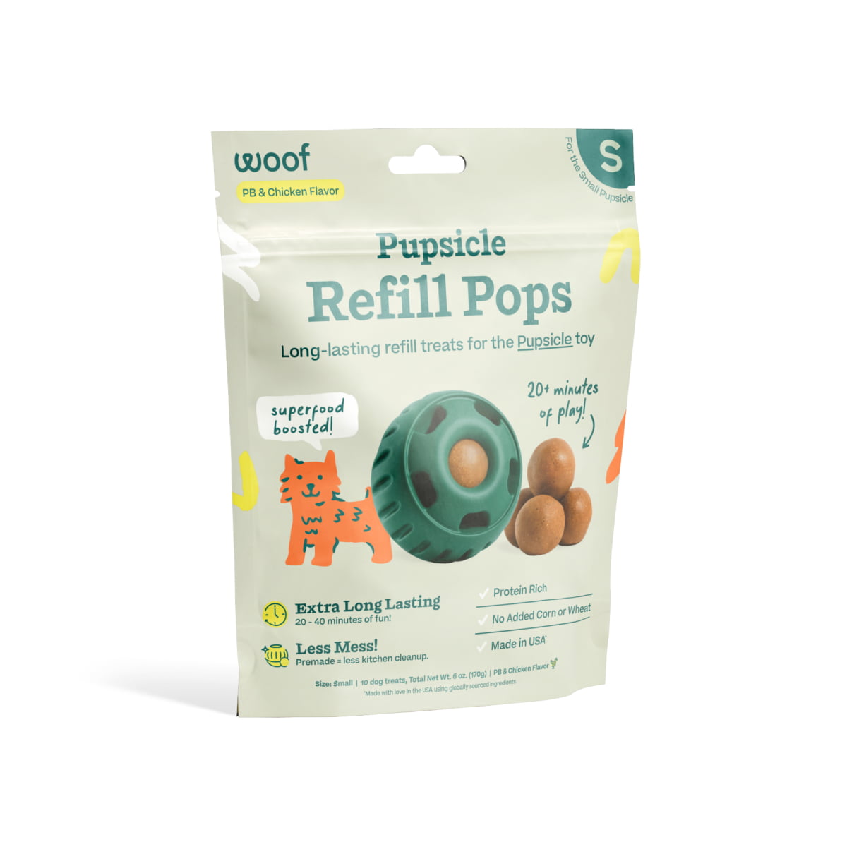 WOOF Chicken Pops Small
