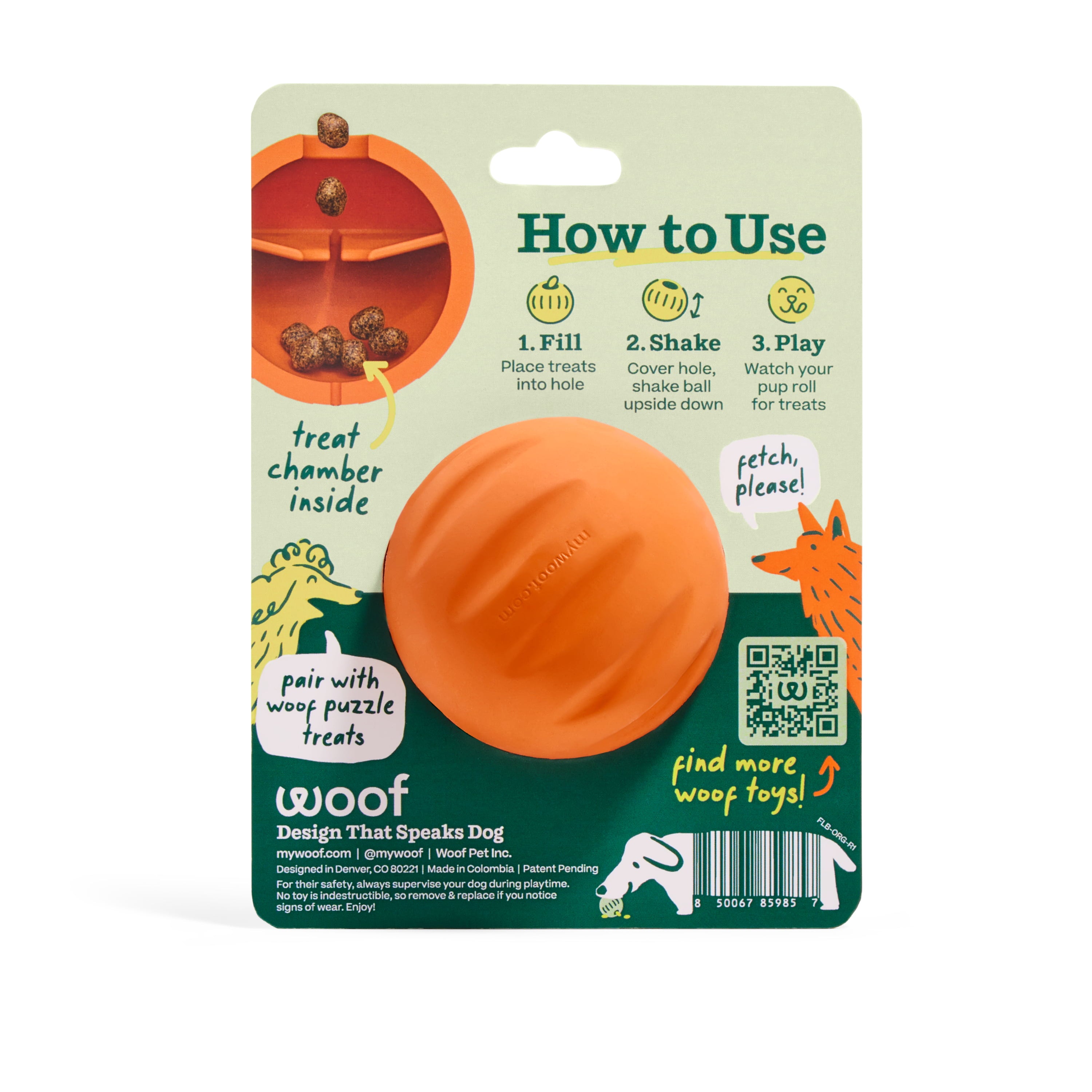 WOOF FlyBall Single Orange